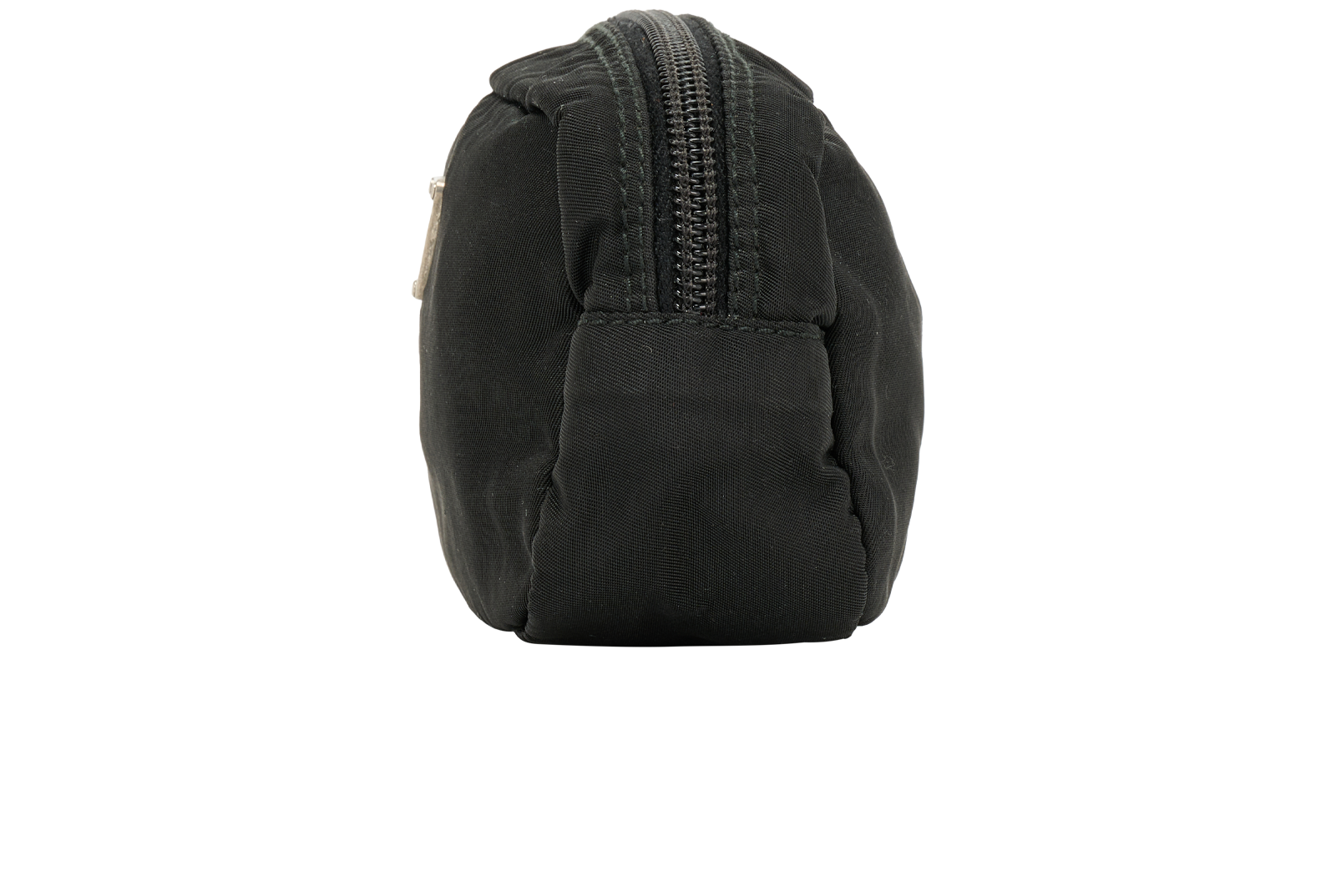 Prada Mini Pouch, &pound;210, Accessories, Black, Nylon, Bottom view